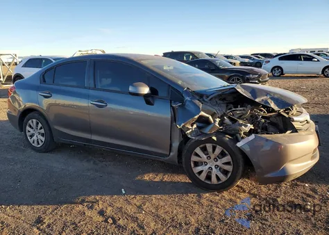 2012 Honda Civic Lx из США, поврежденный, VIN 19XFB2F52CE367156